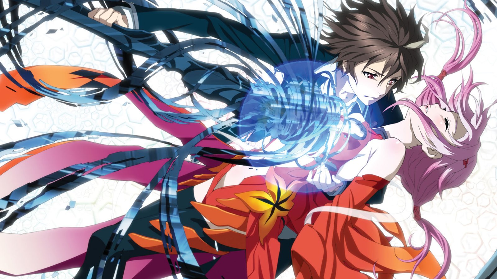 Guilty Crown action romance anime with dystopian battles