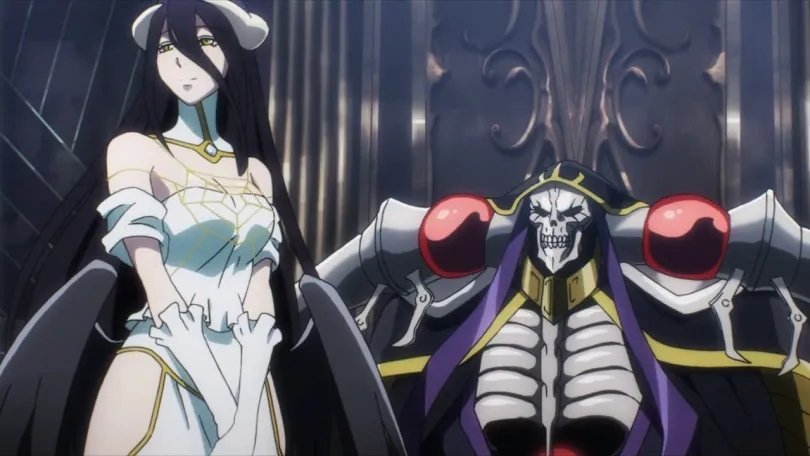 Overlord dark isekai anime with villain protagonist Ainz Ooal Gown