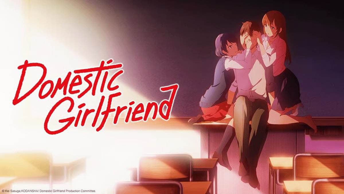 Domestic Girlfriend anime featuring intense mature romance and complicated relationships