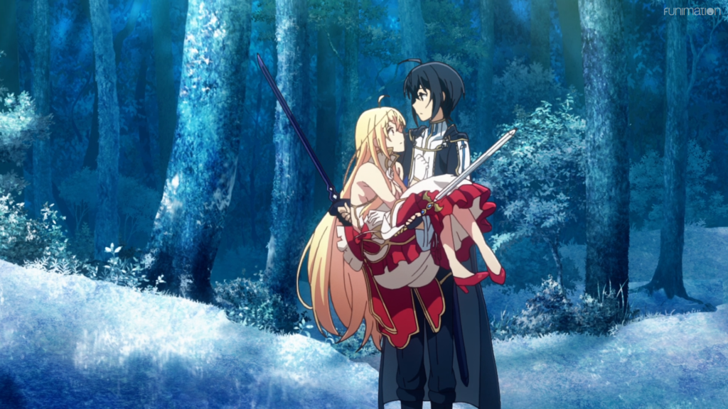 Our Last Crusade anime featuring enemy nations romance between Iska and Aliceliese