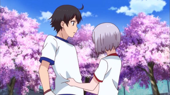 My Girlfriend Is Shobitch anime featuring an early couple and crude comedy