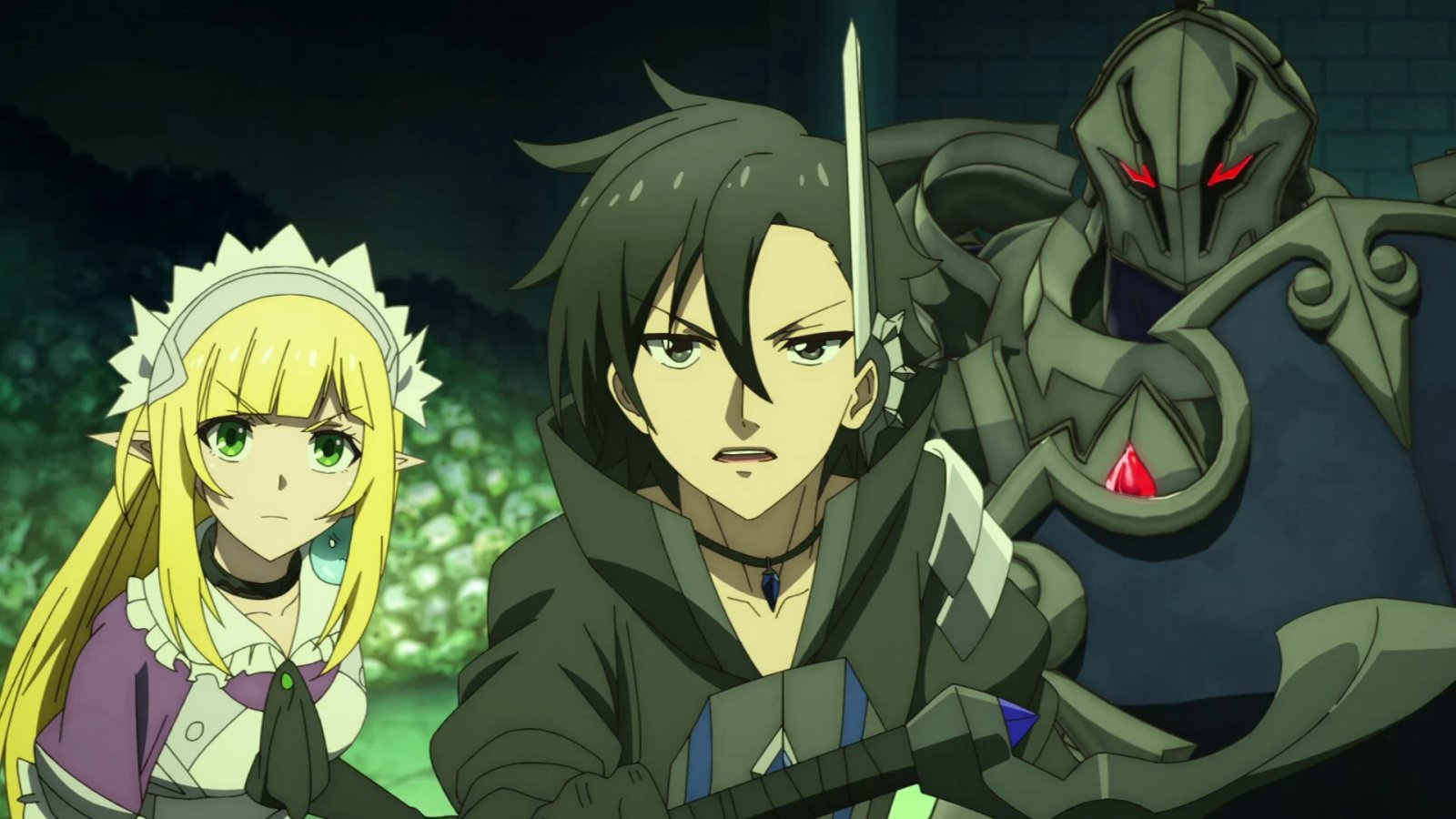 Black Summoner isekai anime with battle-obsessed overpowered protagonist