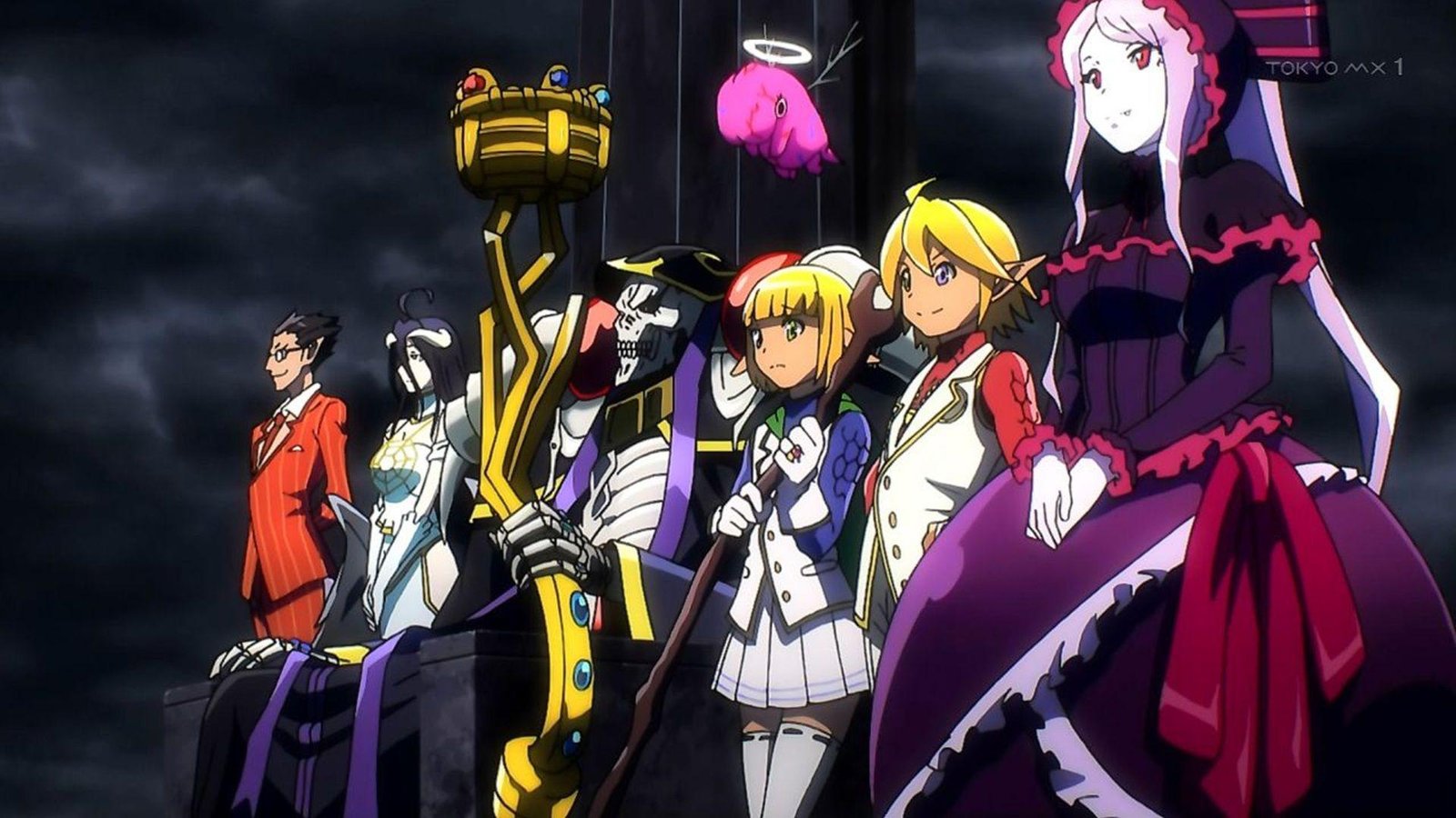 Overlord isekai anime with overpowered villain main character Ainz Ooal Gown