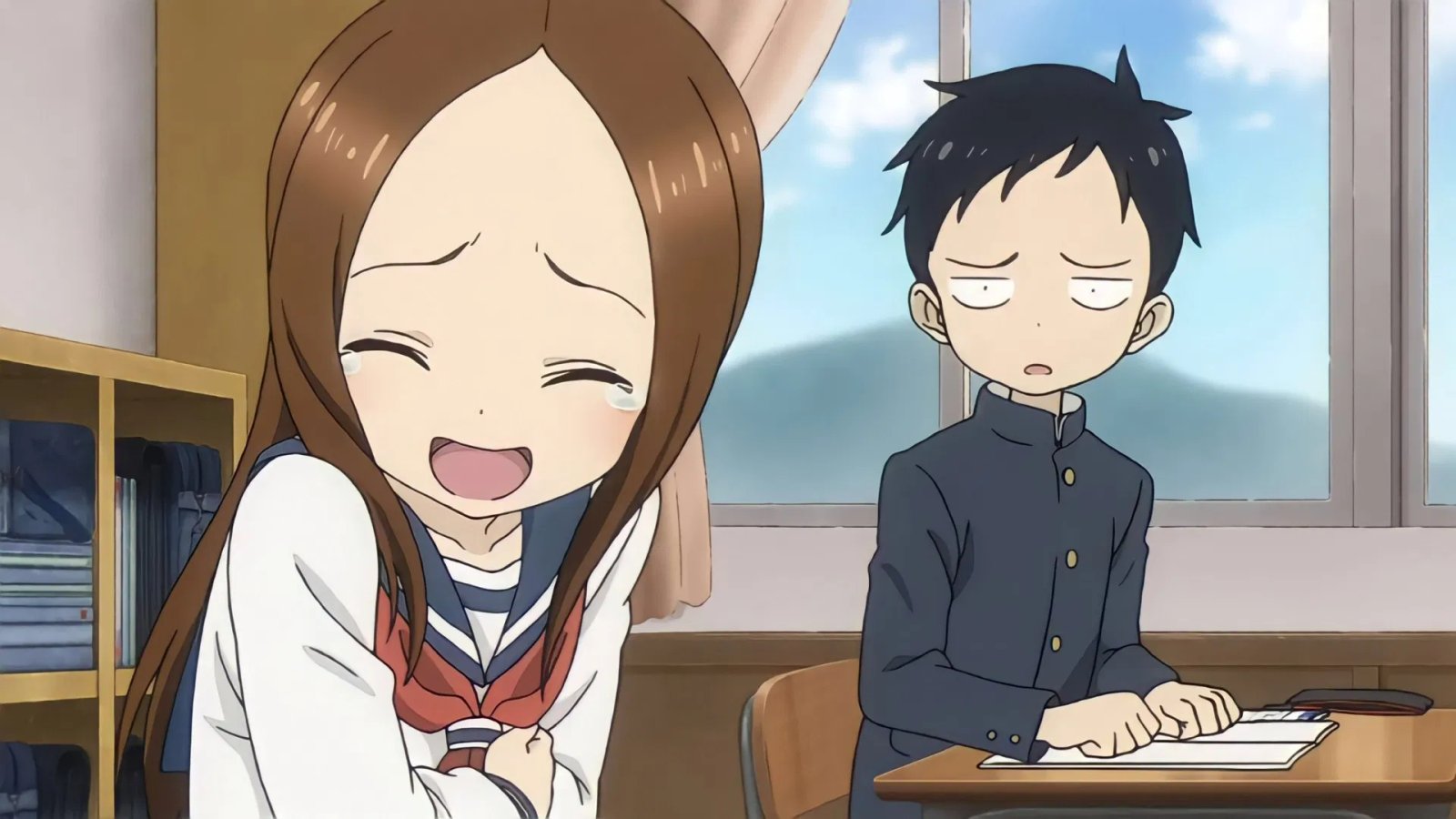 Teasing Master Takagi-san anime wholesome teasing middle school romance