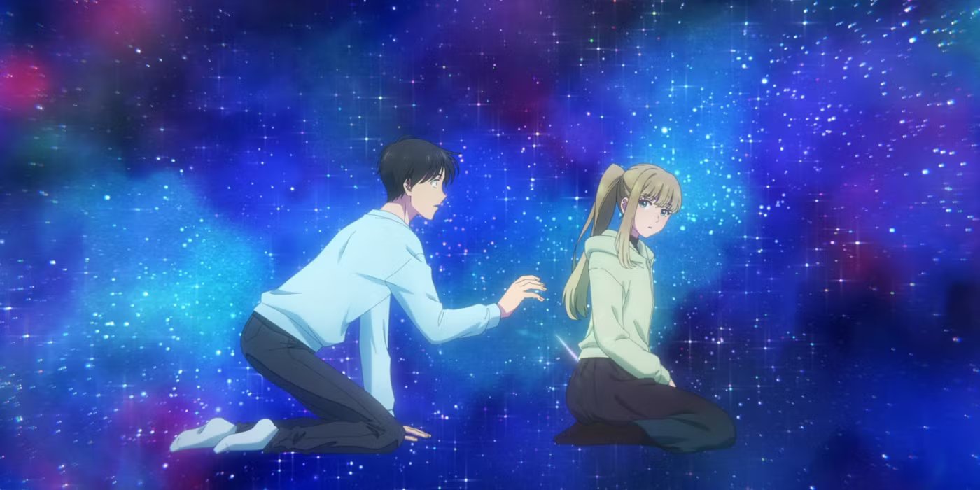 A Galaxy Next Door anime couple living together wholesome adult romance