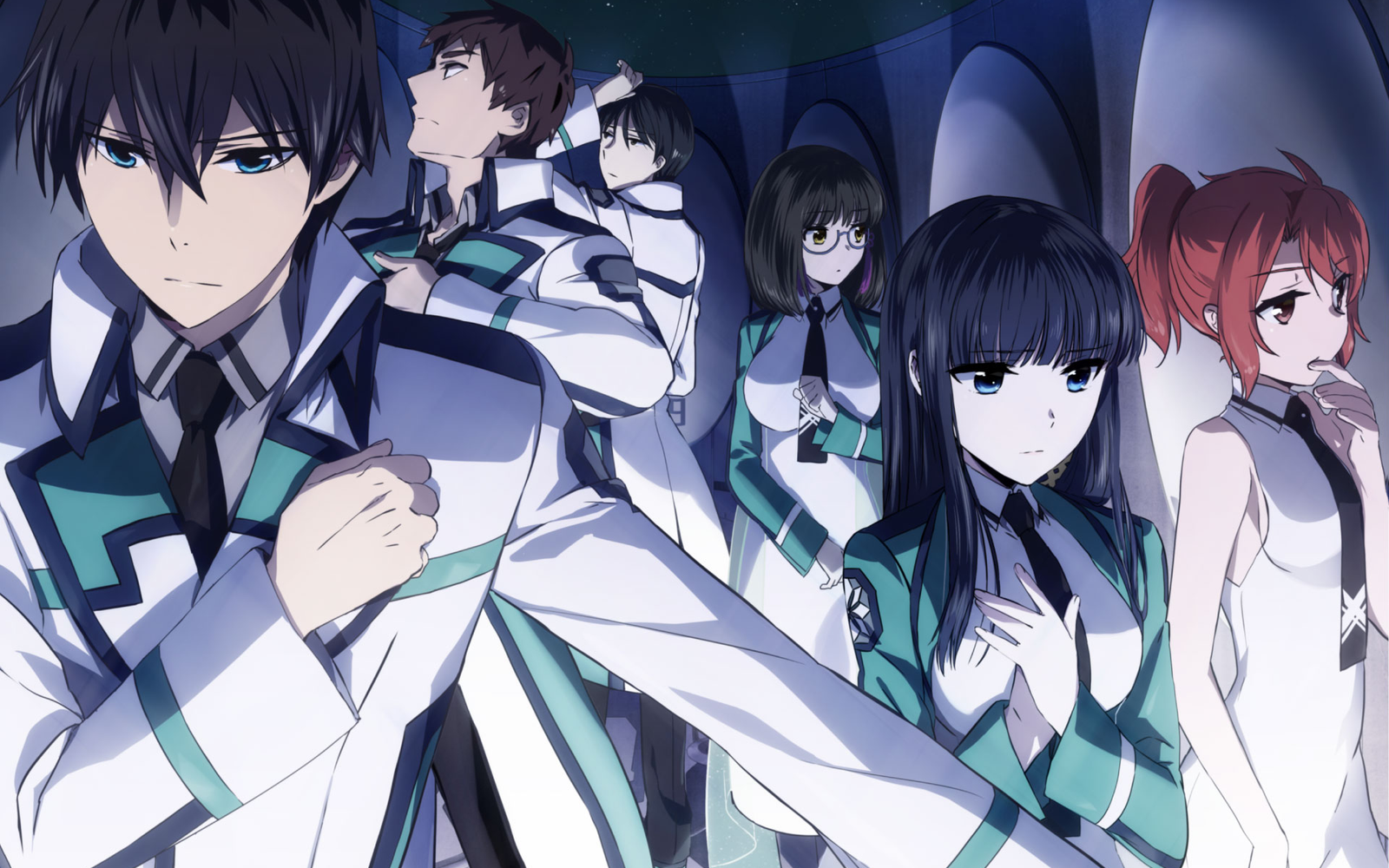 The Irregular at Magic High School anime featuring Tatsuya Shiba as an overpowered sigma main character
