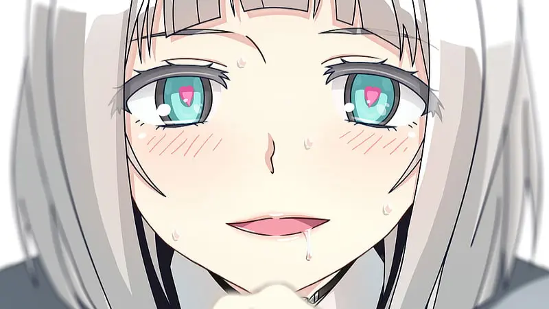 Shimoneta character Anna Nishikinomiya staring intensely with a flushed expression.