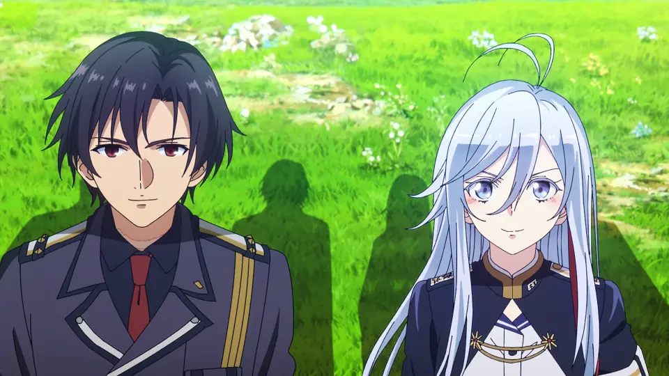 Shin and Lena’s emotional first face-to-face meeting in the flower field during the 86 Eighty-Six finale