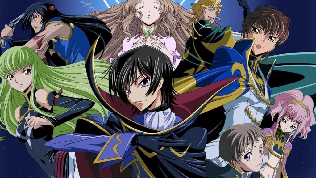 Code Geass anime with strategic warfare rebellion and dramatic plot twists