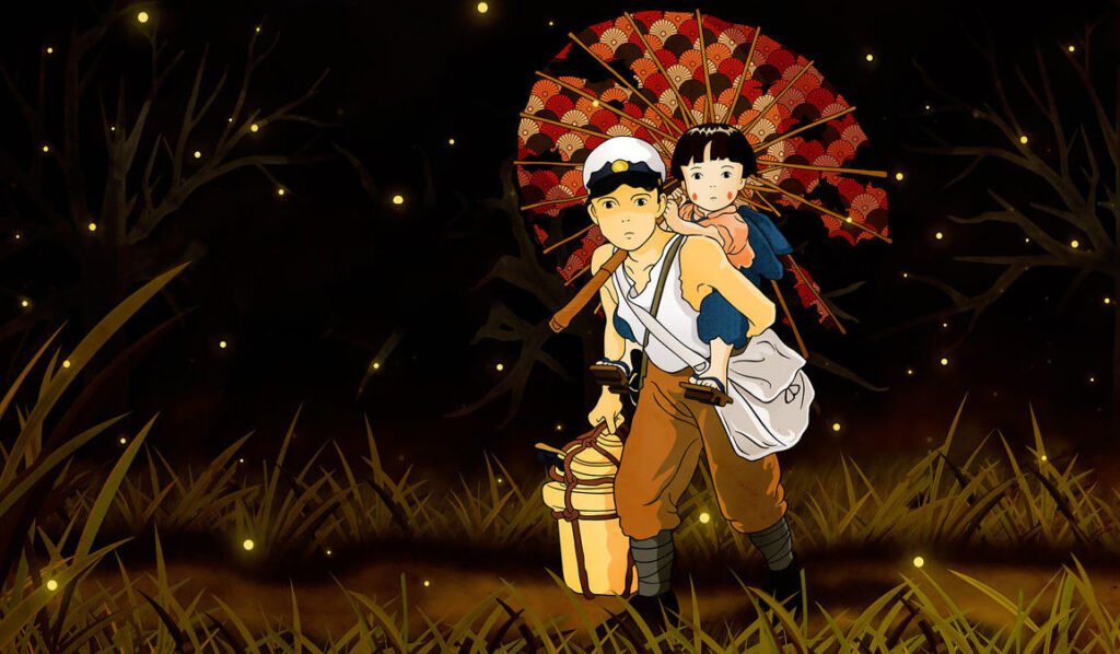 Grave of the Fireflies war tragedy anime about siblings survival and loss