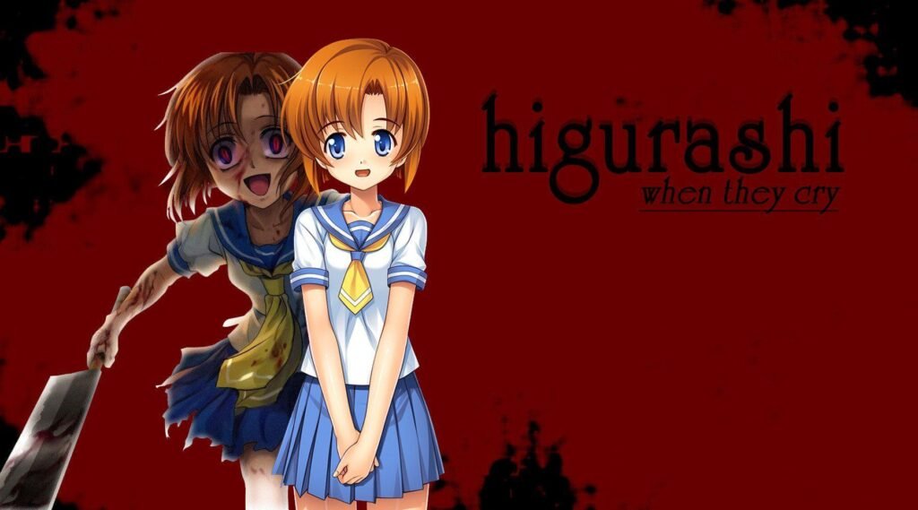 Higurashi When They Cry psychological horror anime with looping timelines and madness