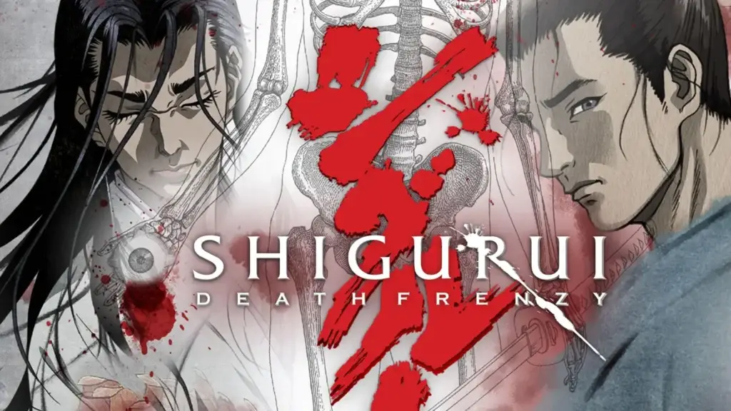 Shigurui Death Frenzy anime featuring extreme samurai violence and revenge