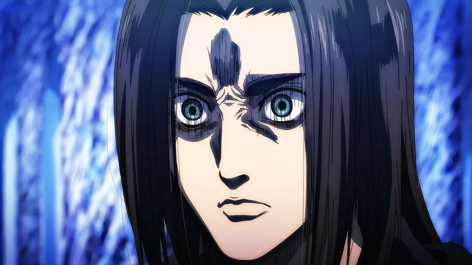 Attack on Titan anime showing Eren Yeager's transformation into a villain